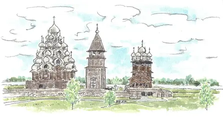 法隆寺1,300年、ロシアの木造教会300年、ヒトは100年