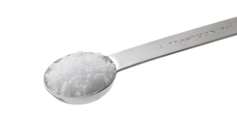 塩分は1日あたり6g未満。