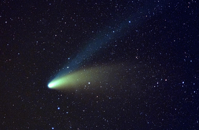 1997年に観測したヘール・ボップ彗星（撮影：武田康男）