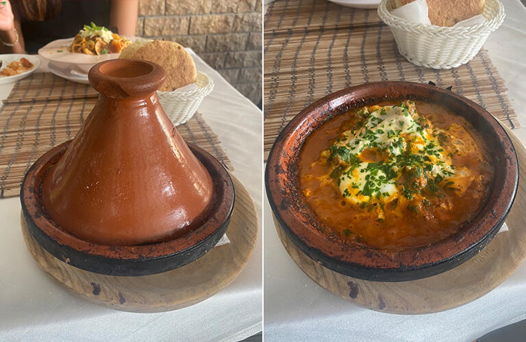モロッコではタジン鍋を初めて食べました