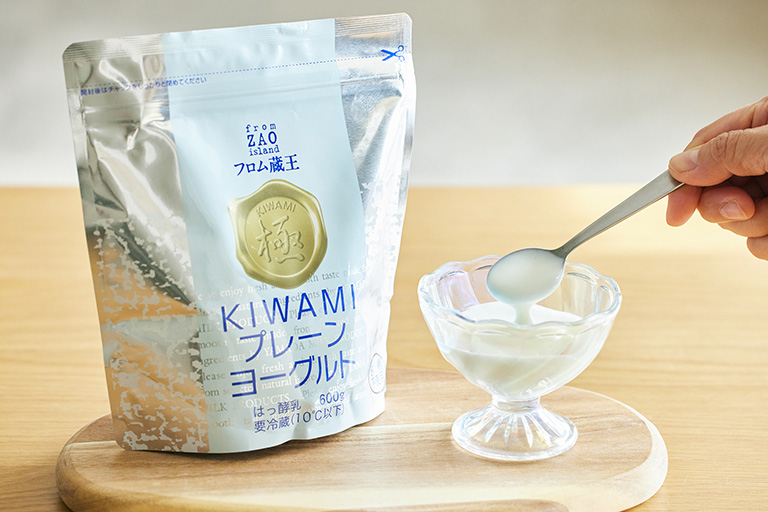 ミルクの香りが癖になるもっちり食感のヨーグルト「フロム蔵王 極（KIWAMI）プレーンヨーグルト（無糖） 600g」（山田乳業）