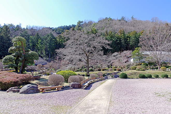 手入れされた庭園やかやぶき屋根の紙漉き家屋などがある。最近はこういった昔ながらの雰囲気漂う道の駅は少なくなった