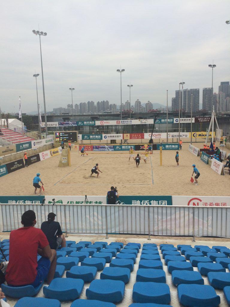 2015 FIVB Beach Volleyball World Tour 福州大会会場の様子